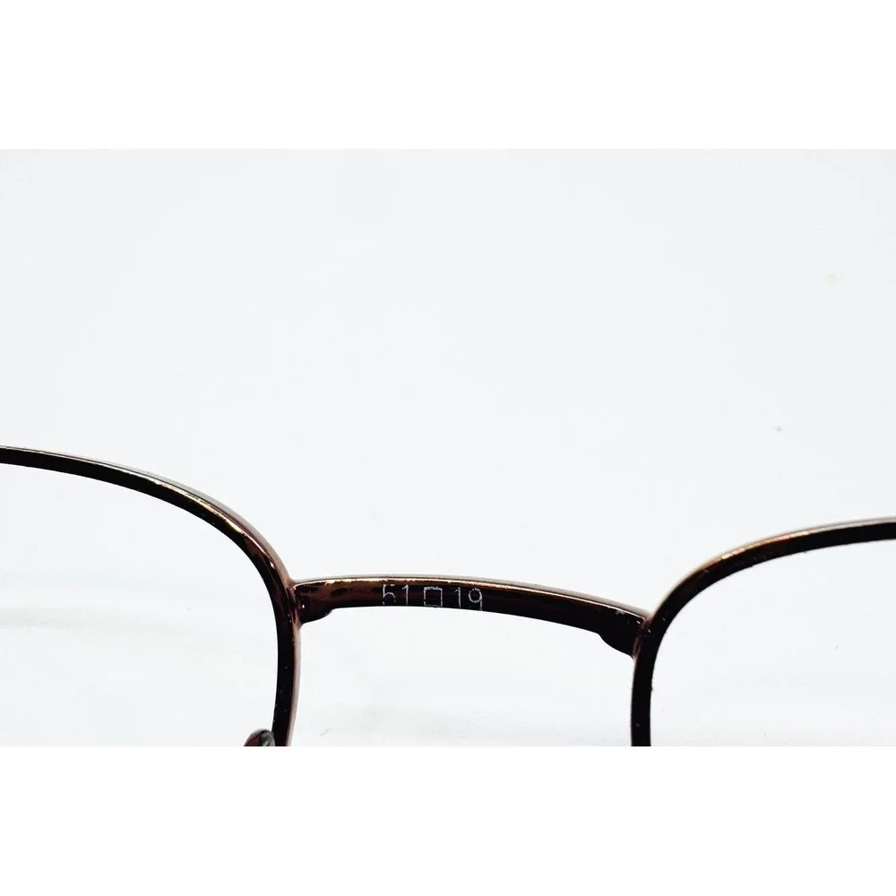 Unbranded Eyeglasses Frames Mens Brown Metal Rectangular 51-19-140